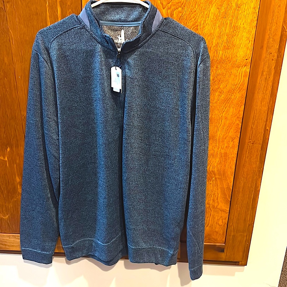 JohnnieO Blue Gray Quarter Zip